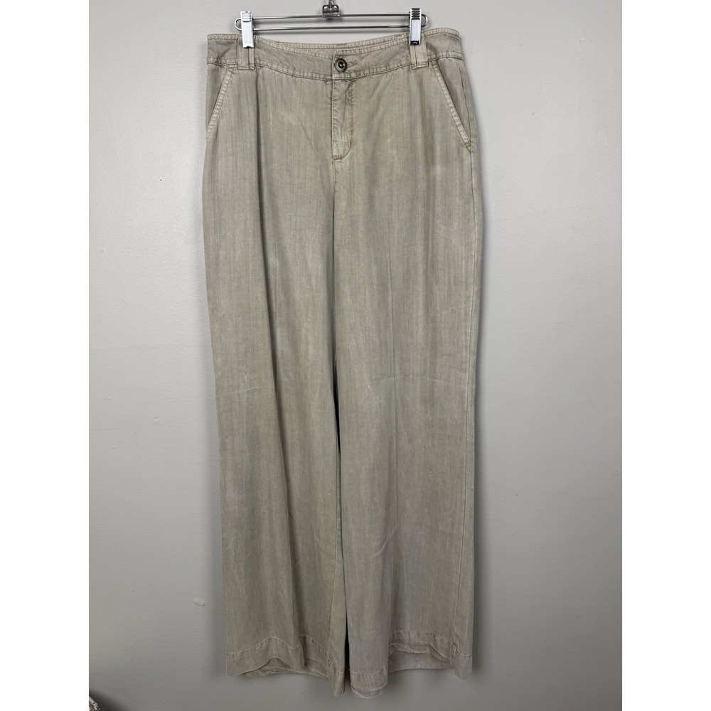 Sundance 100% Tencil Wide Leg Pants Flowy Boho Coastal Resort Quiet Luxury Sz 8